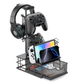 Gaming Headphone Stand with Drawer, Desk Organizer & Controller Holder