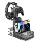 Gaming Headphone Stand with Drawer, Desk Organizer & Controller Holder