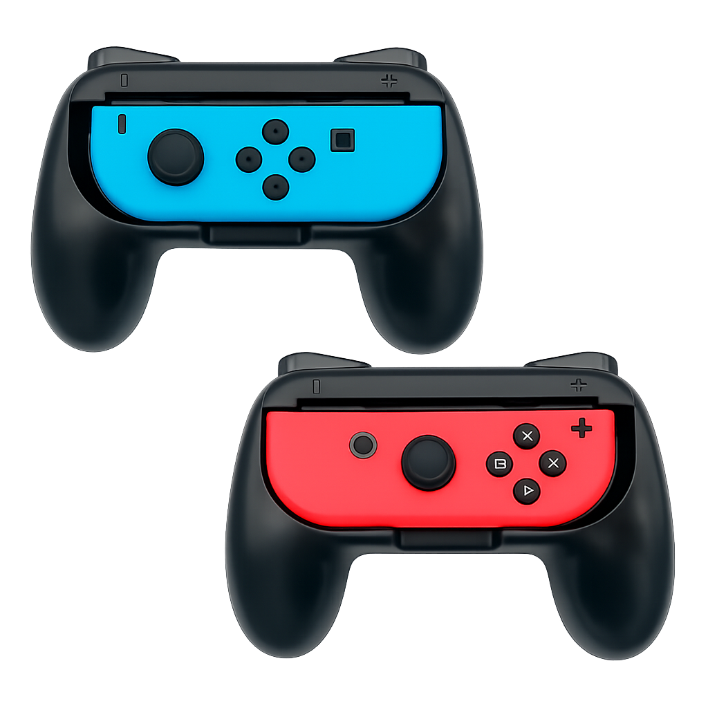 Controller Handle Grip Accessories with Joystick Grips for Left & Right Controllers
