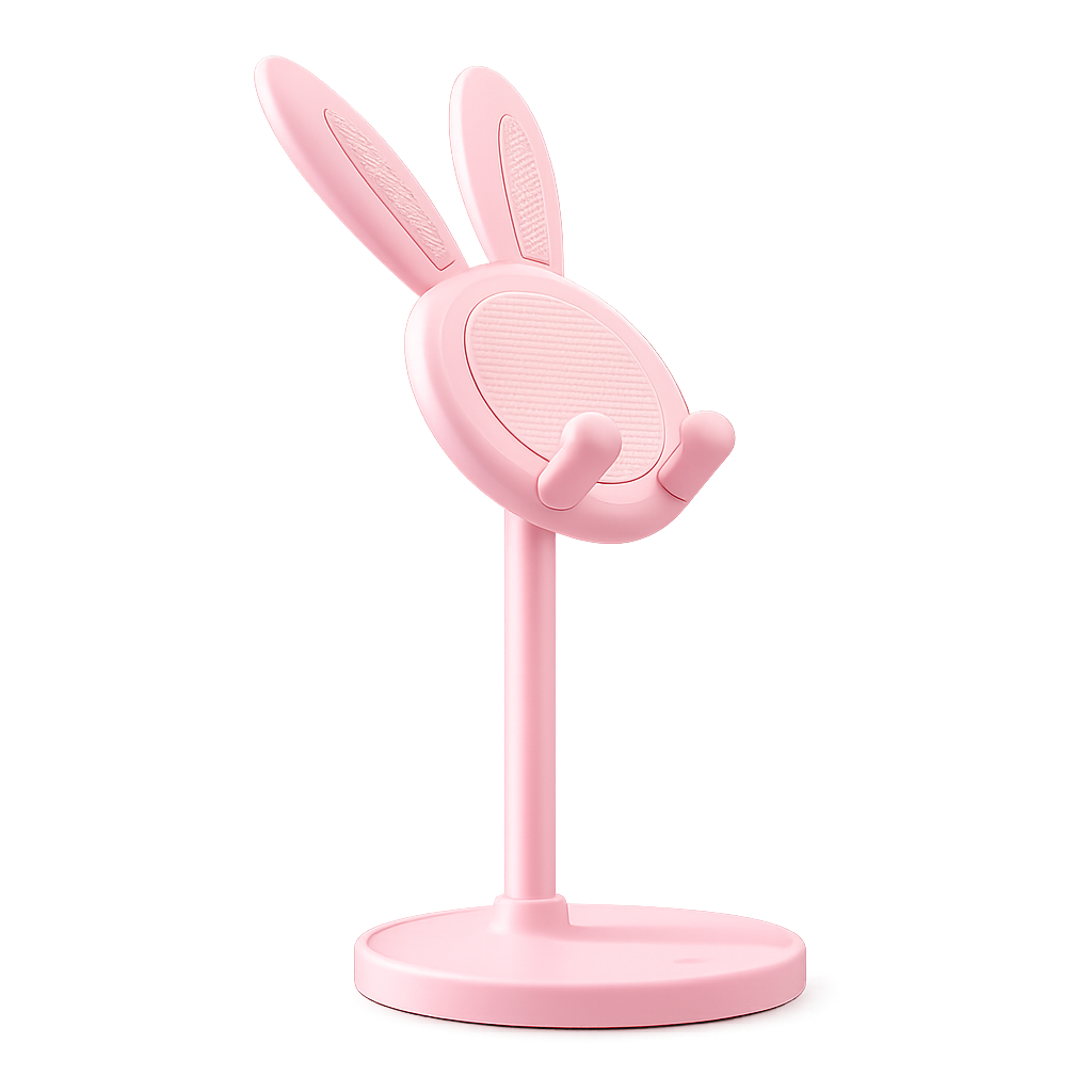 Cute Rabbit Phone Stand – Adjustable Desktop Phone Holder & Grip Accessory