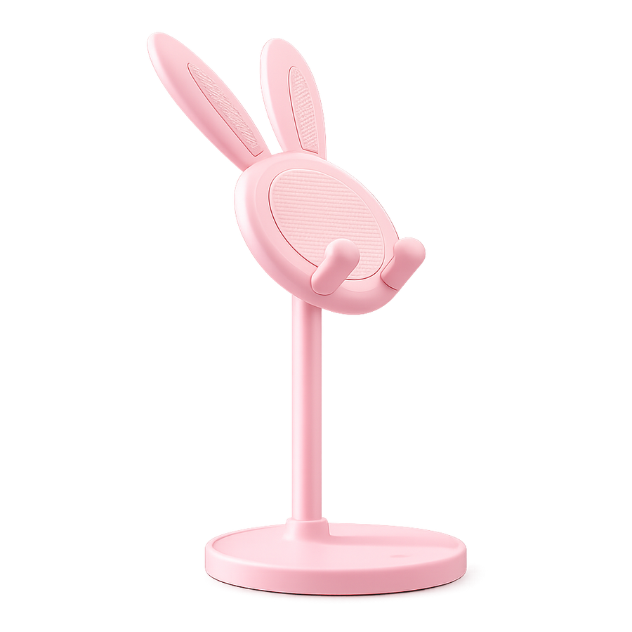 Cute Rabbit Phone Stand – Adjustable Desktop Phone Holder & Grip Accessory