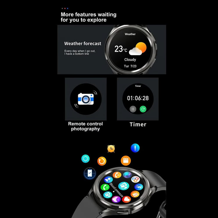 Smartwatch for Men with GPS, AMOLED Display & 100+ Sports Modes