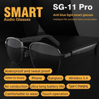 Smart Bluetooth Audio Sunglasses with Wireless Sound & Hands-Free Features