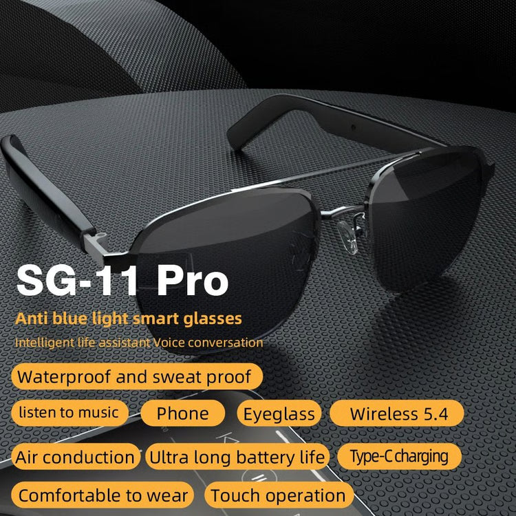 Smart Bluetooth Audio Sunglasses with Wireless Sound & Hands-Free Features