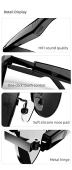 Smart Bluetooth Audio Sunglasses with Wireless Sound & Hands-Free Features