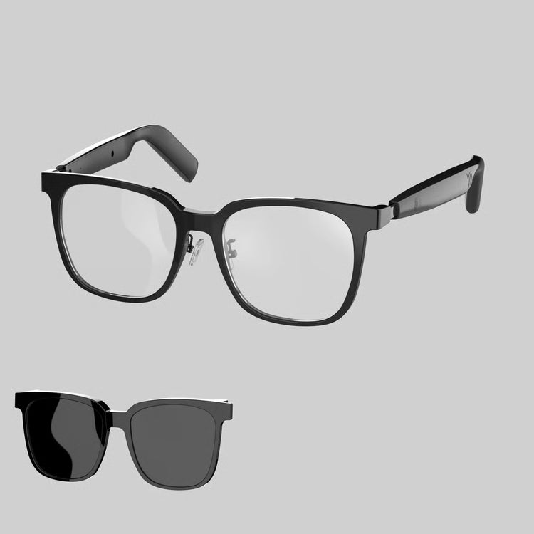 2-in-1 Smart Glasses with Bluetooth Audio & Magnetic Lenses
