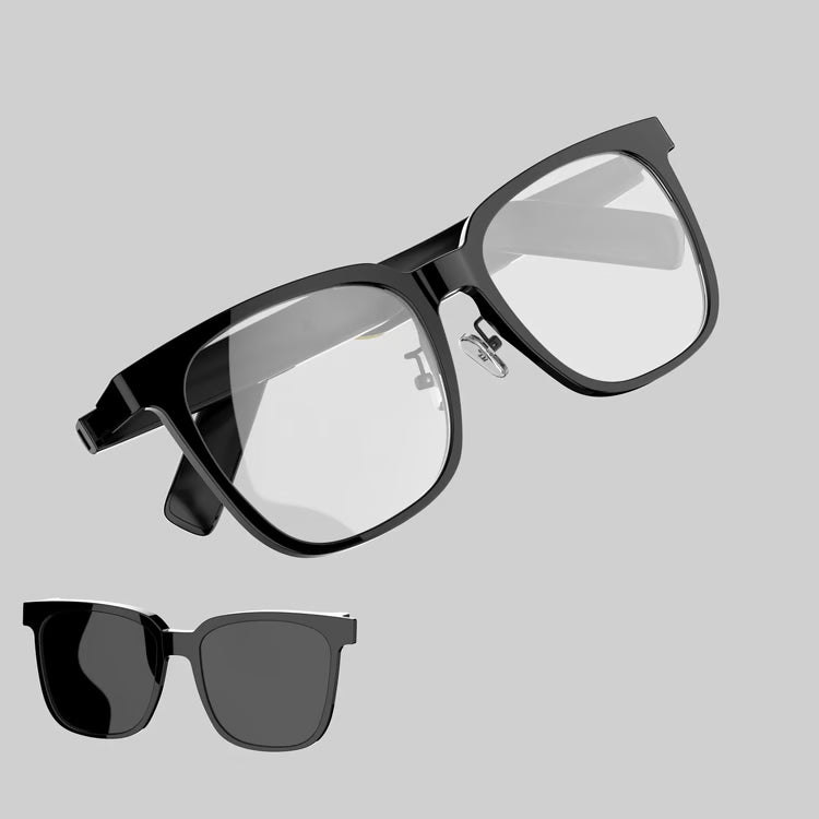 2-in-1 Smart Glasses with Bluetooth Audio & Magnetic Lenses