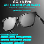 2-in-1 Smart Glasses with Bluetooth Audio & Magnetic Lenses