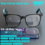 2-in-1 Smart Glasses with Bluetooth Audio & Magnetic Lenses