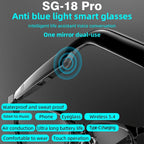 2-in-1 Smart Glasses with Bluetooth Audio & Magnetic Lenses