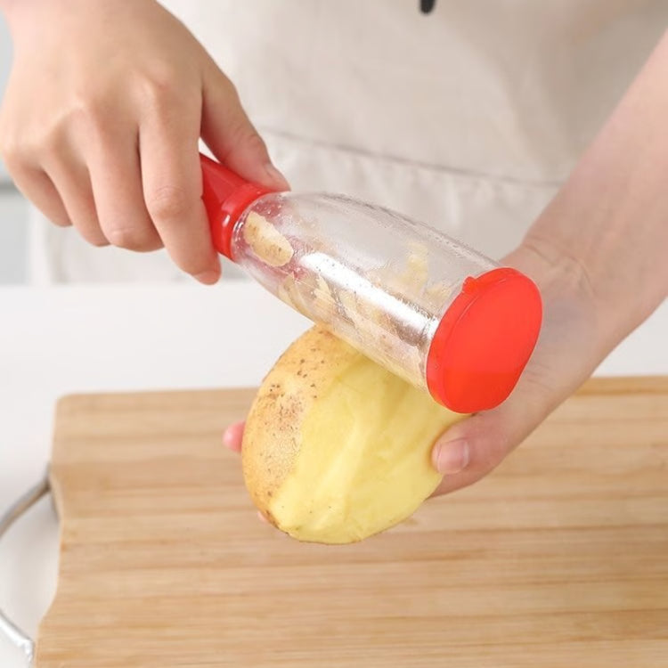 Anti-Splash Fruit & Vegetable Peeler with Container – Mess-Free Kitchen Tool