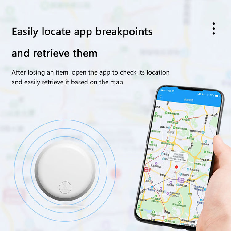 Mini Bluetooth Tracker Tag with Find My Compatibility for Keys, Bags & Personal Items