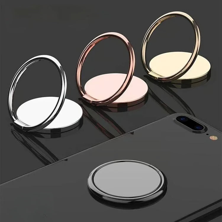 Rotatable Mobile Phone Stand with Ring Holder – Adjustable Hands-Free Phone Accessory