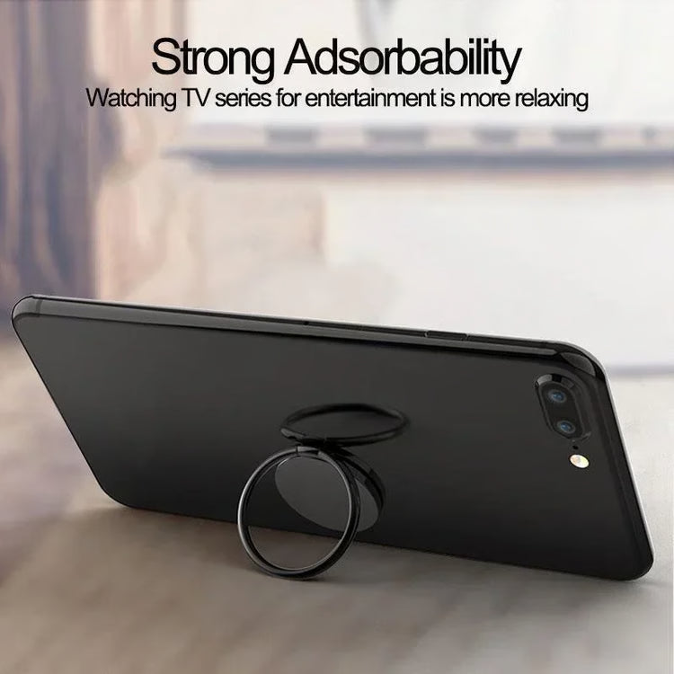 Rotatable Mobile Phone Stand with Ring Holder – Adjustable Hands-Free Phone Accessory