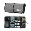 Travel Cable & Charger Organizer Bag – Electronic Accessories Cord Pouch & Roll-Up Tech Carrying Case