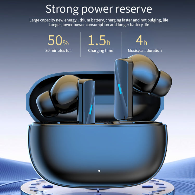 Hi-Fi Wireless Bluetooth Earbuds with Touch Controls, Noise Reduction & Waterproof Design