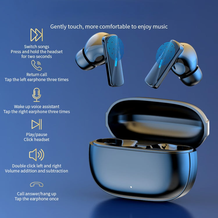 Hi-Fi Wireless Bluetooth Earbuds with Touch Controls, Noise Reduction & Waterproof Design