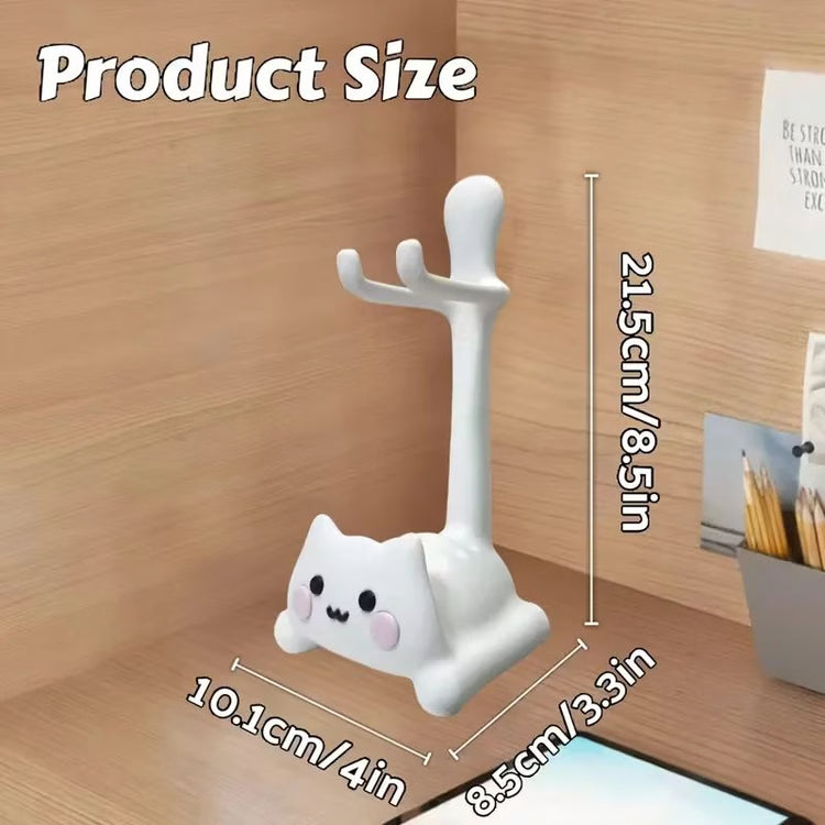 Cute Cat Game Controller Stand Holder – Desktop Gaming Accessory
