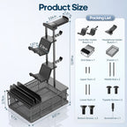 Gaming Headphone Stand with Drawer, Desk Organizer & Controller Holder