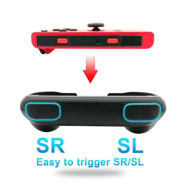 Controller Handle Grip Accessories with Joystick Grips for Left & Right Controllers